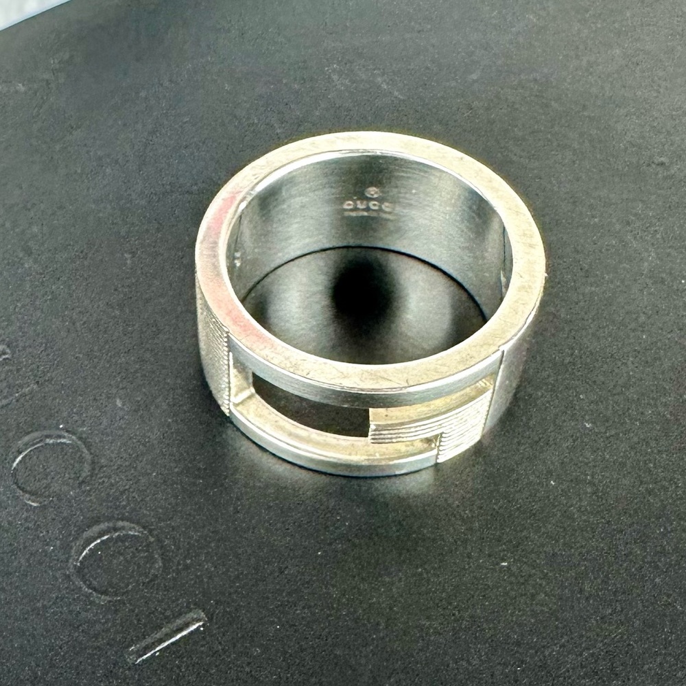 GUCCI Silver 925 Ring size 47 or 4.25 - Picture 12 of 13